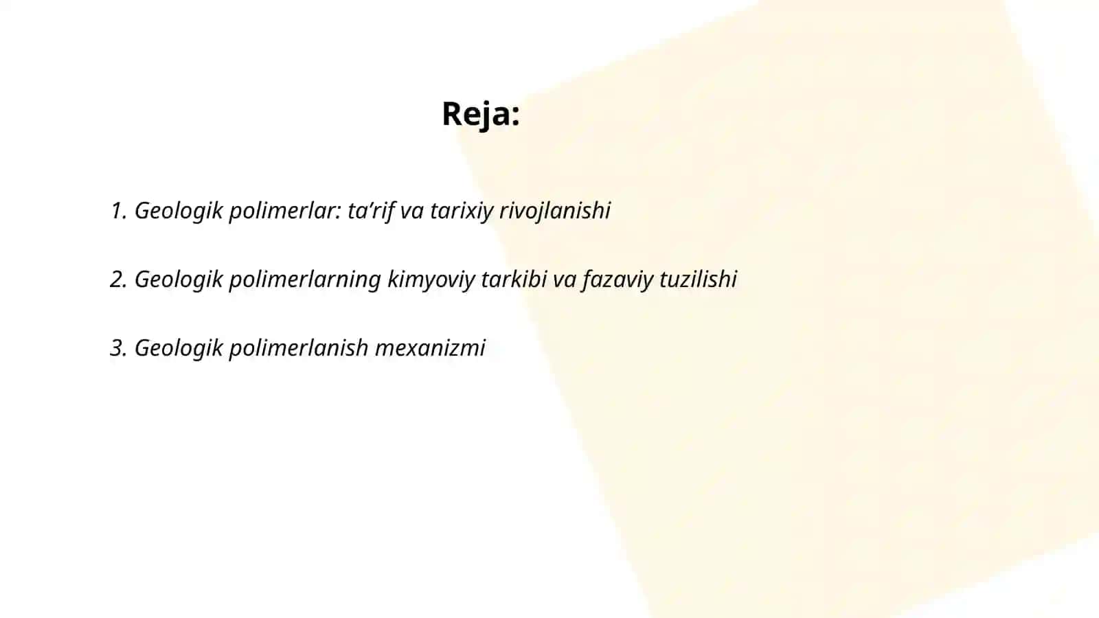 Geologik Polimerlar 2