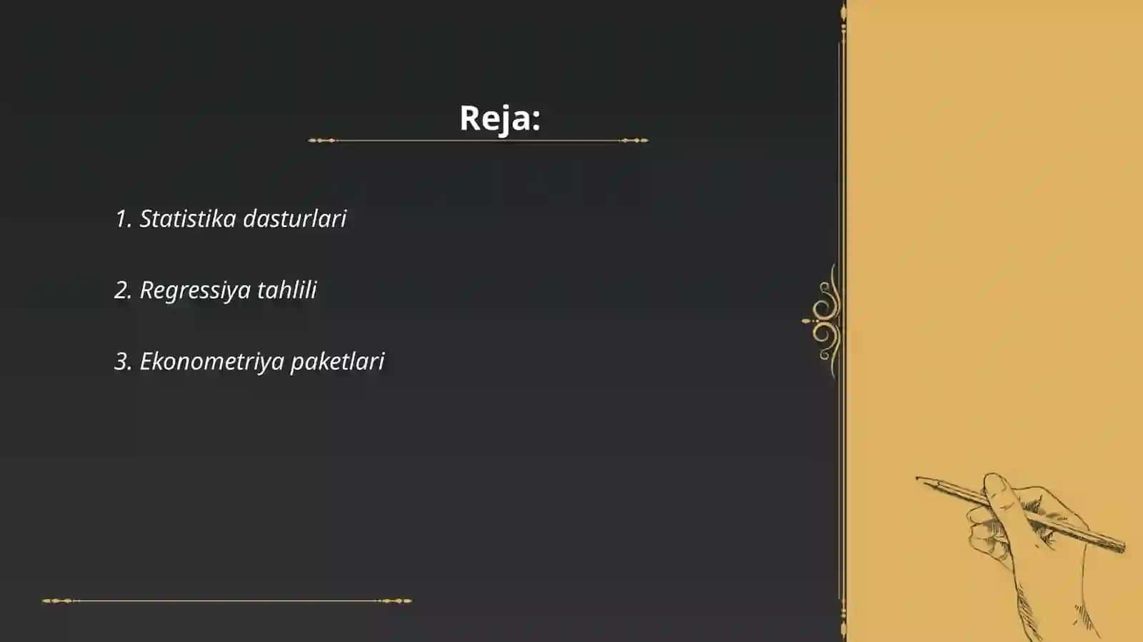 Statistika dasturlari 2