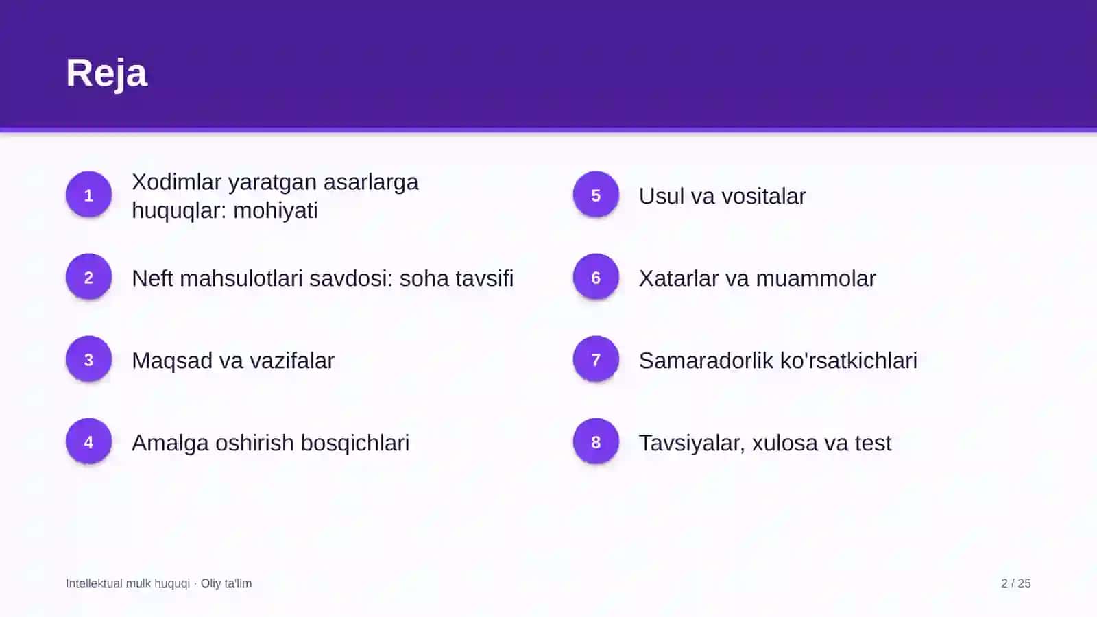 neft mahsulotlari savdosida xodimlar yaratgan asarlarga huquqlarni tartibga solish 7559 2