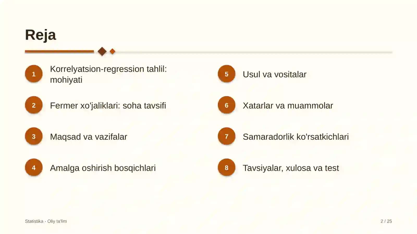 fermer xo'jaliklarida korrelyatsion regression tahlil 6685 2