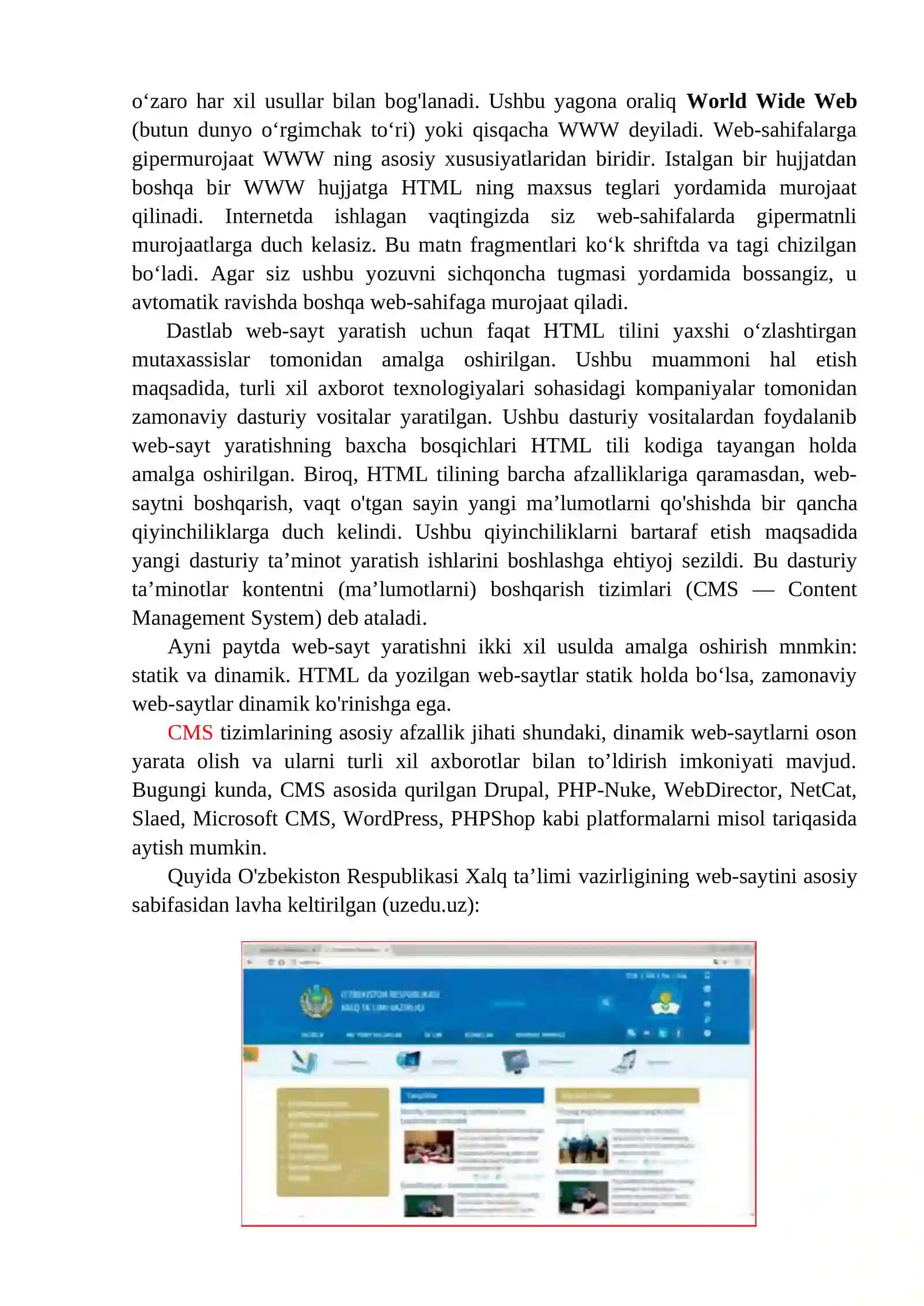 WEB-SAHIFA, WEB-SAYT VA WEB-DIZAYN TUSHUNCHALARI 2