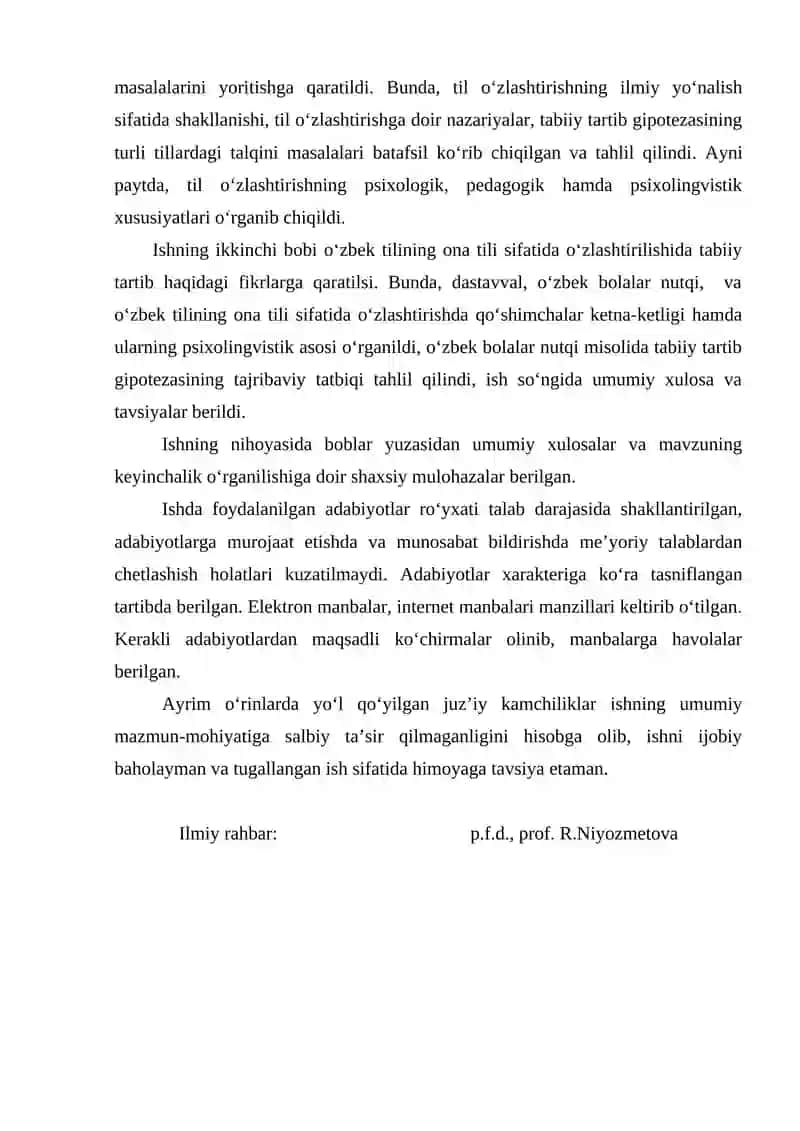 Ona tilini o‘zlashtirish bo‘yicha qilingan tadqiqotlarning til ta’limiga tatbiqi 2