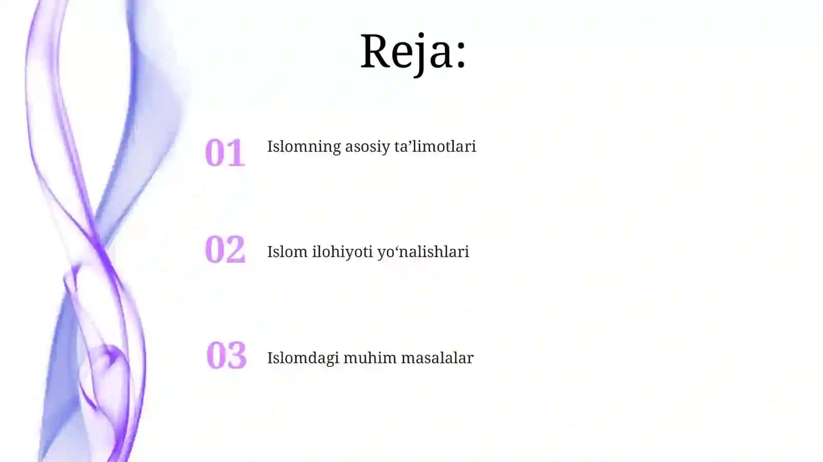 Islomdinita'limotgavaaqidaviyyoʻnalishlar 2