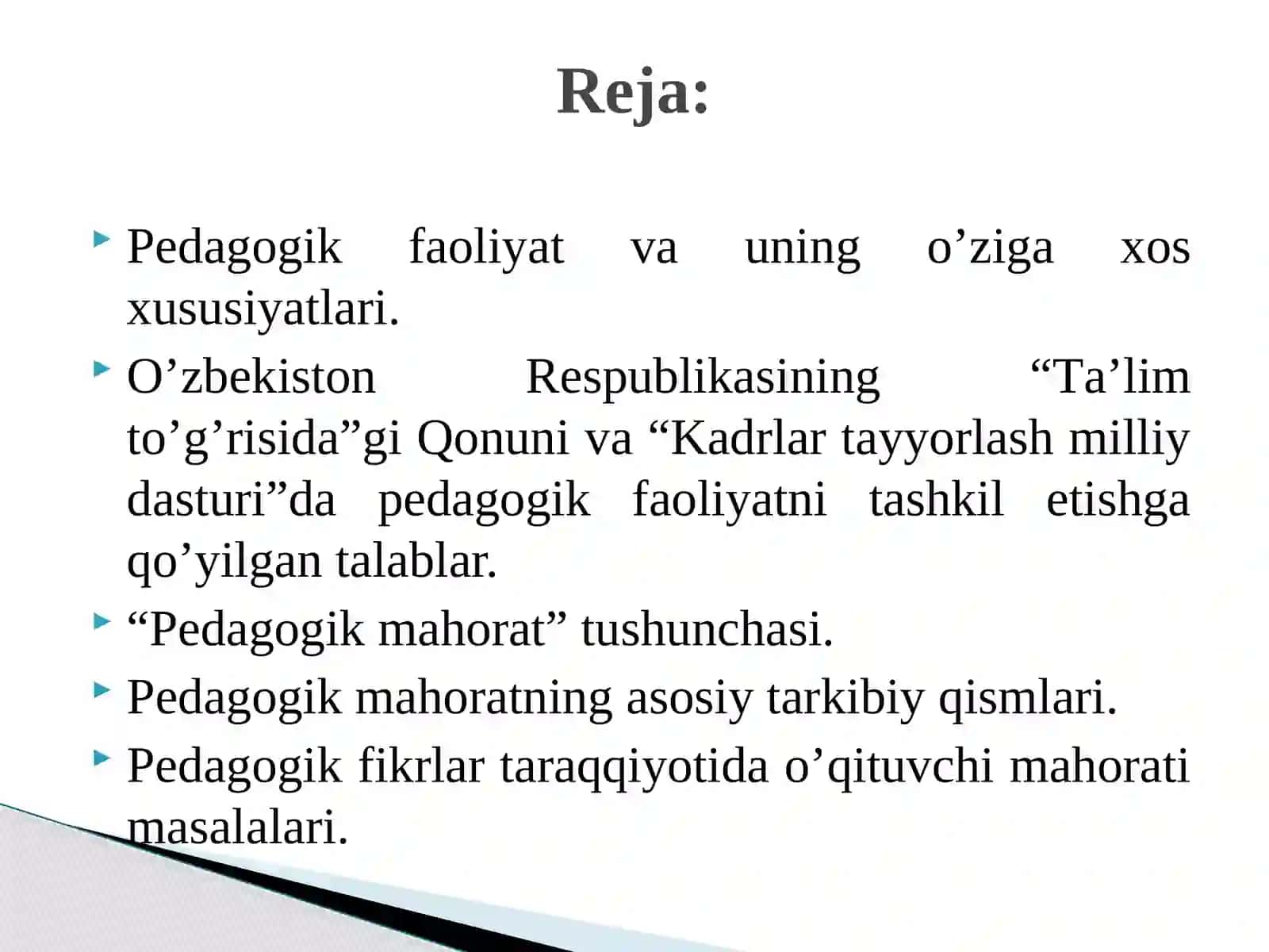 Pеdаgоgik mahorat 2