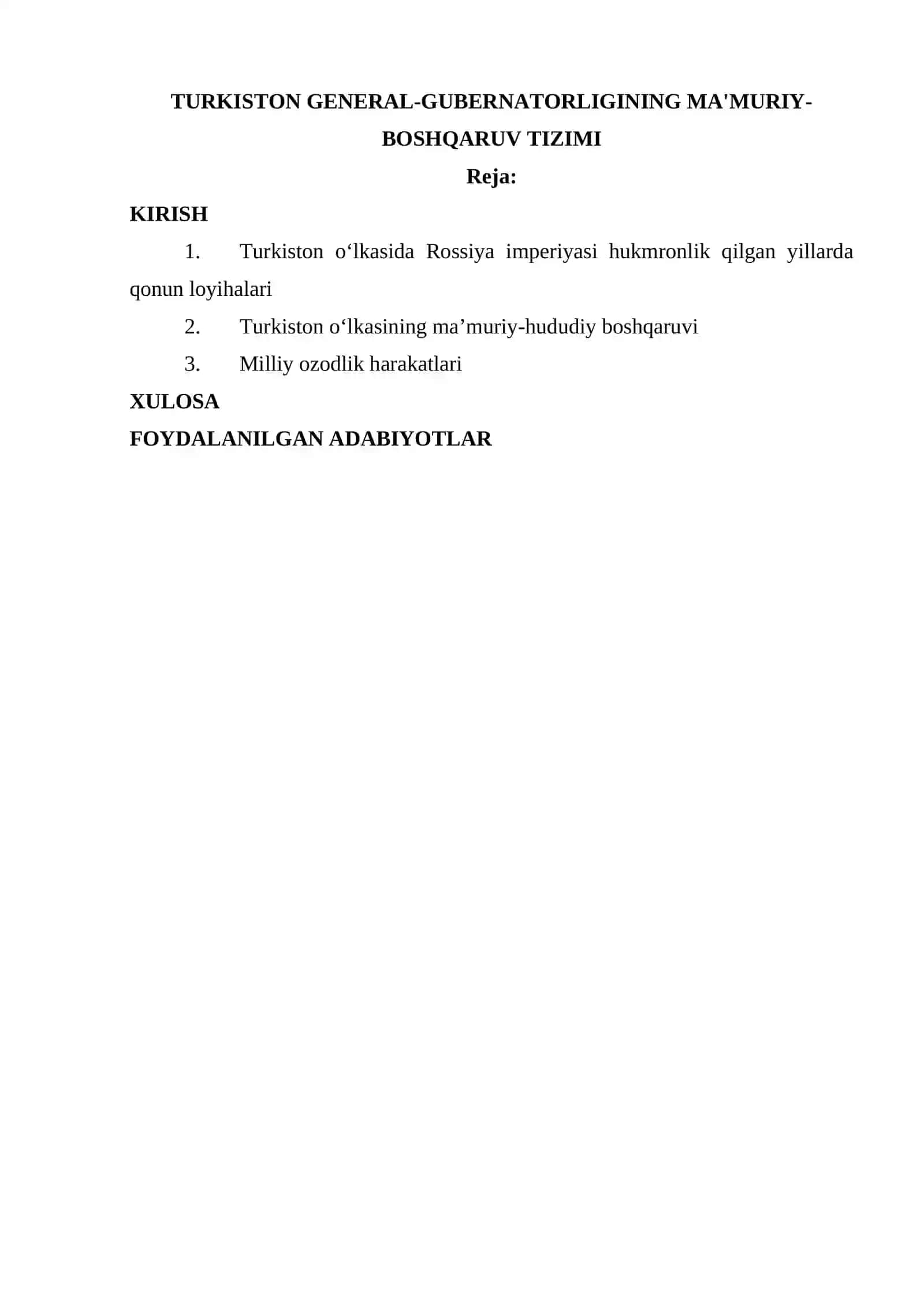 Turkiston general-gubernatorligining ma'muriy-boshqaruv tizimi 2