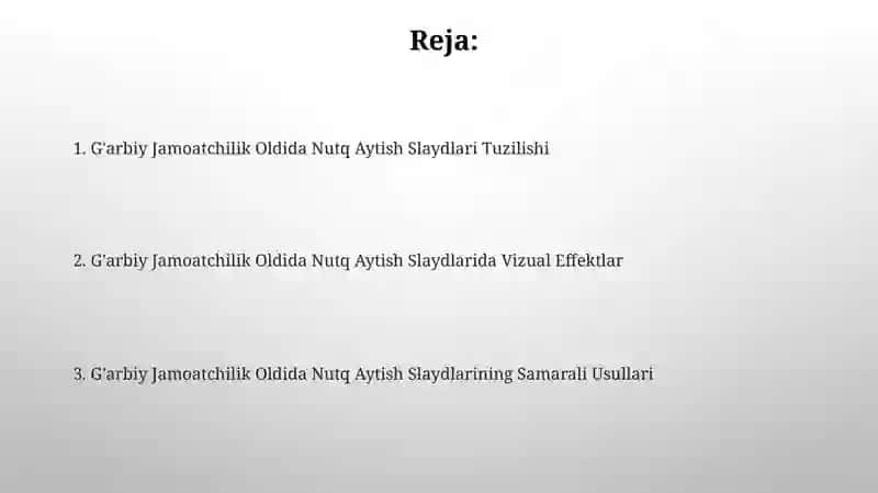 G'arbiy Jamoatchilik Oldida Nutq Aytish Slaydlari 2