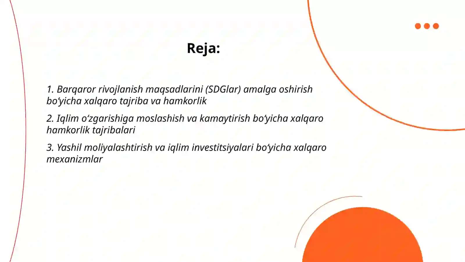 Barqaror rivojlanish uchun xalqaro tajriba va hamkorlik 2