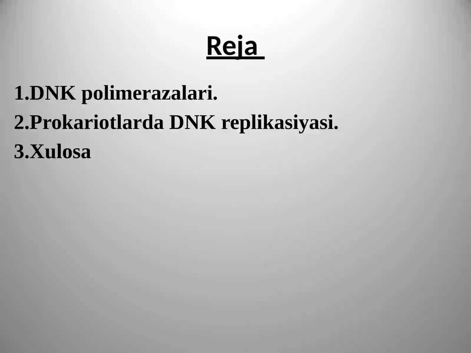 Prokariot va eukariot DNK polimerazalari 2