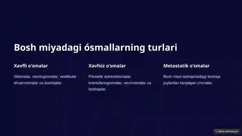 Bosh miya òsmalari 2