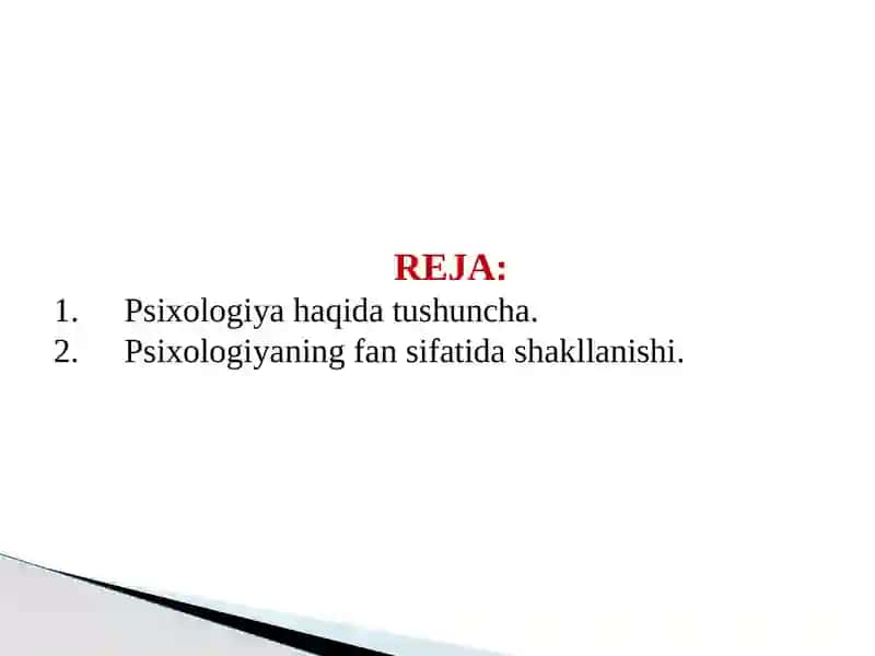 Umumiy psixologiya fanining predmeti 2