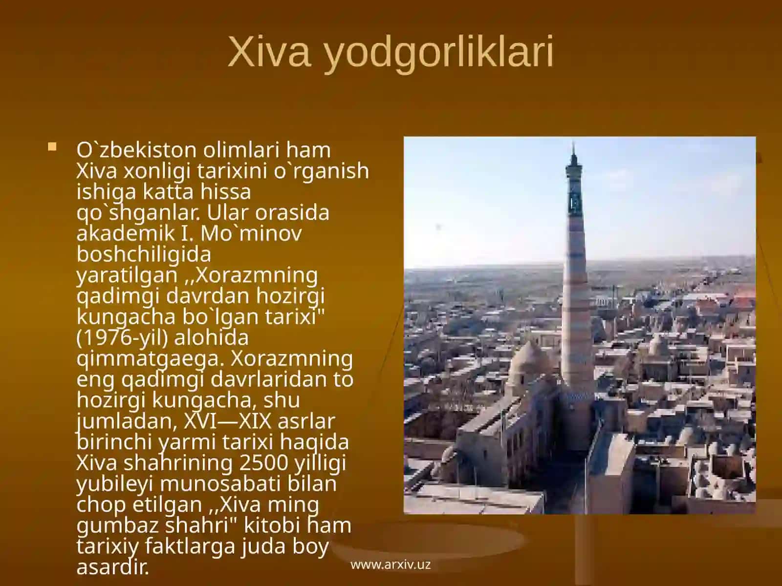 Xiva yodgorliklari 2