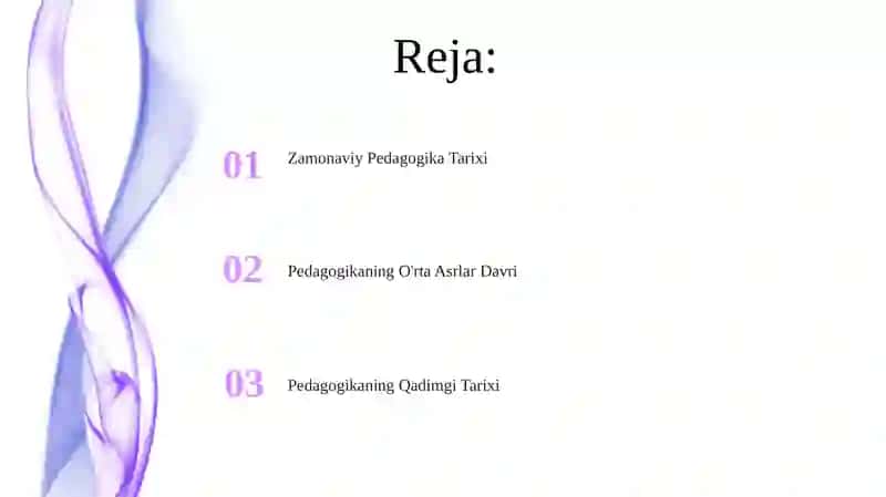 Zamonaviy Pedagogika Tarixi 2