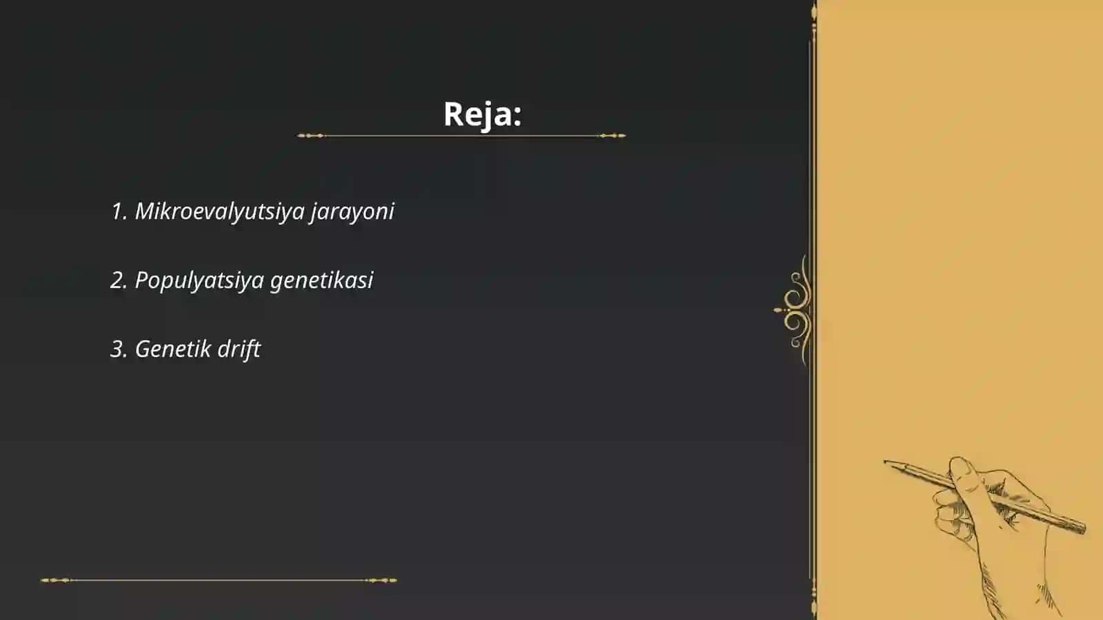 Mikroevalyutsiya haqida tushuncha 2