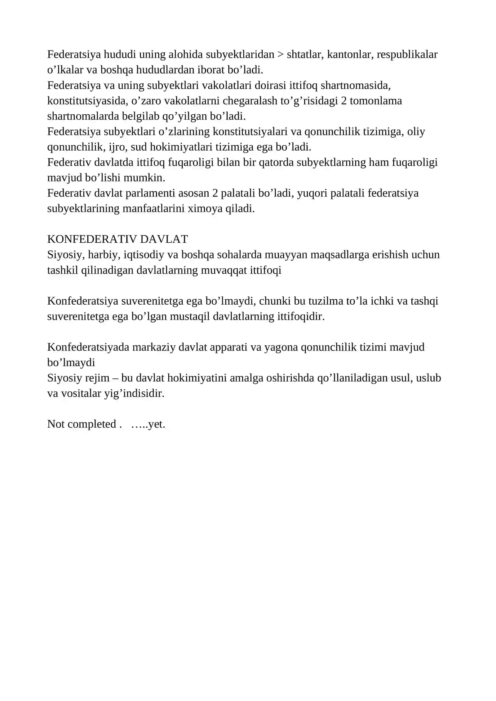 Davlatning boshqaruv shakli 2