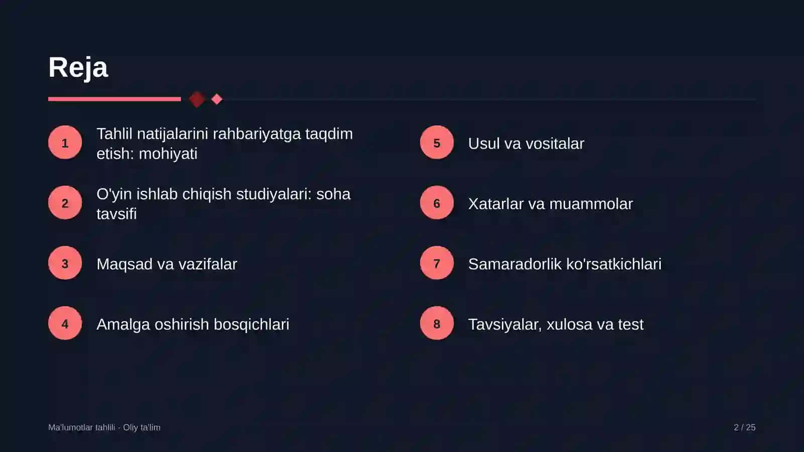 o'yin ishlab chiqish studiyalarida tahlil natijalarini rahbariyatga taqdim etish 7275 2