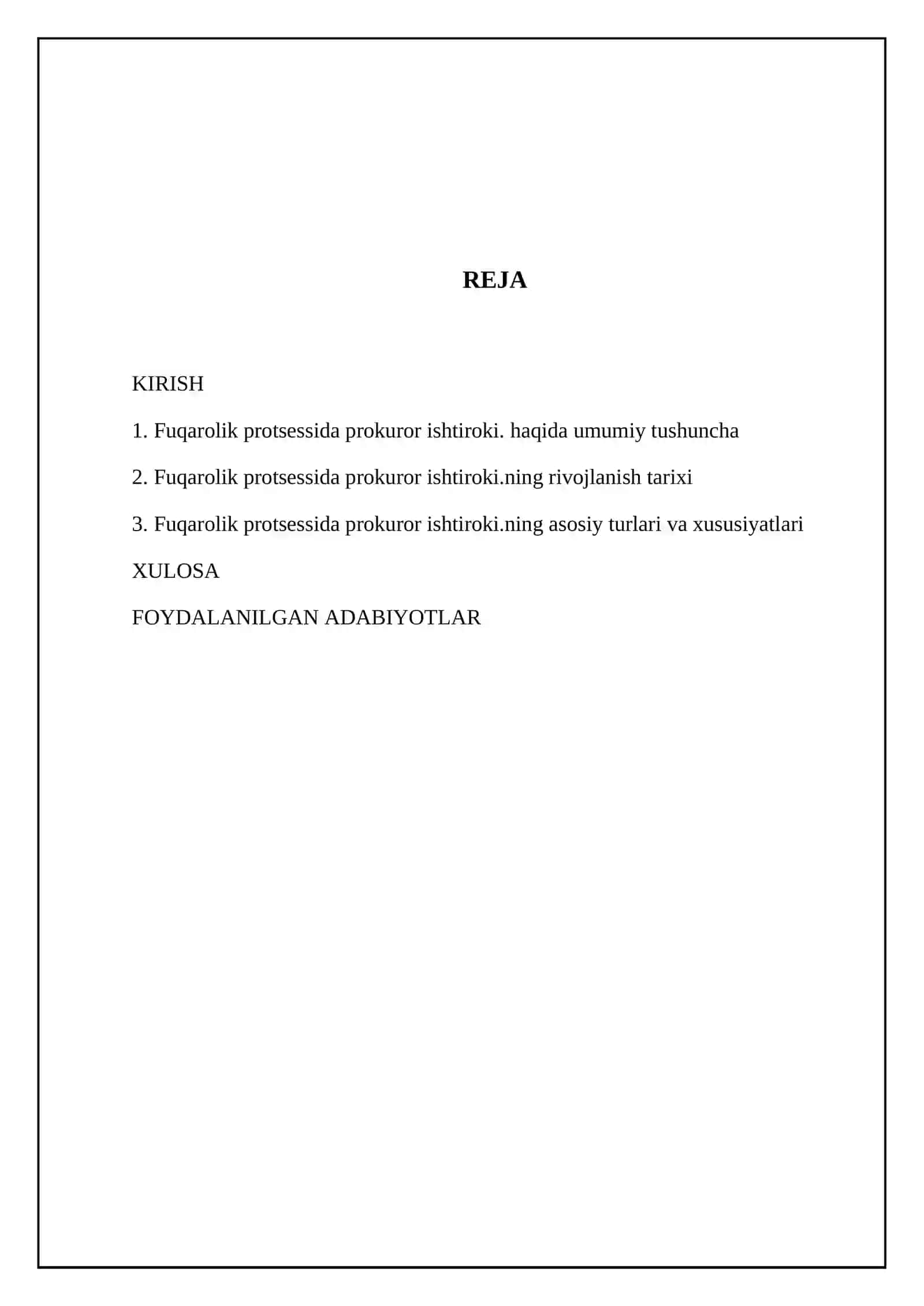 Fuqarolik protsessida prokuror ishtiroki 2