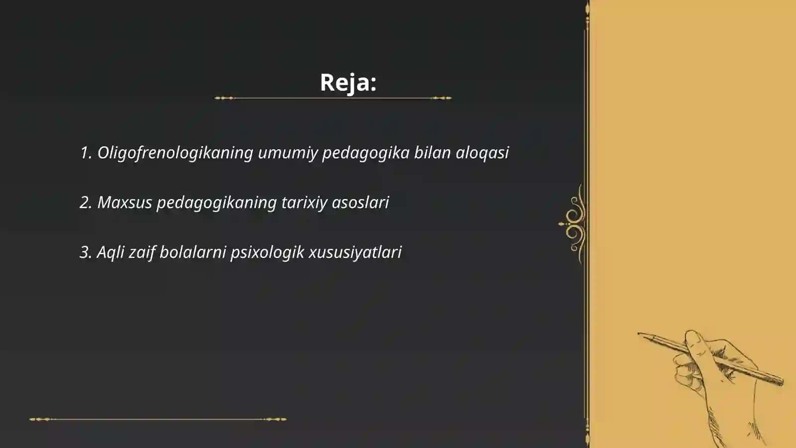 Maktabgacha oligofrenologika fanlar aloqasi 2