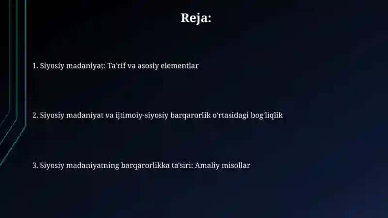 Siyosiy madaniyat va ijtimoiy-siyosiy barqarorlik 2