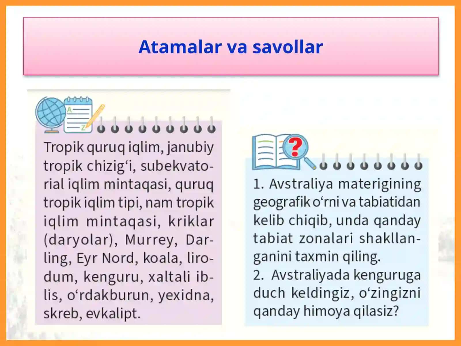 Iqlimi, ichki suvlari va tabiat zonalari 2