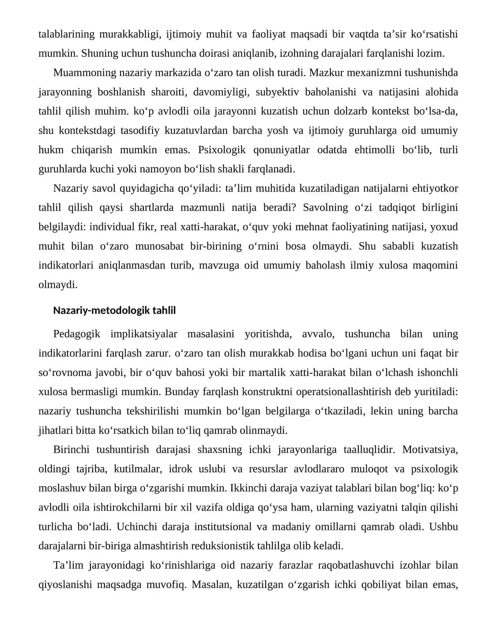 Avlodlararo Muloqot va Psixologik Moslashuvning Ta’lim Jarayonidagi Ko‘rinishlari 2
