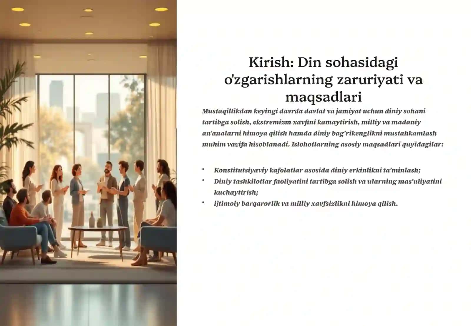Konstitutsiyaviy kafolatlar asosida diniy erkinlikni taʼminlash 2