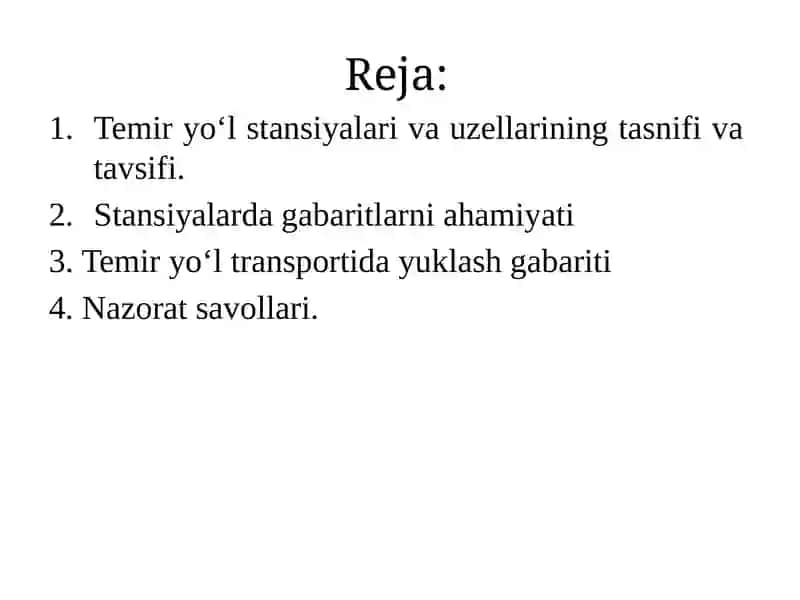 Temiryo‘l bekatlari va uzellari 2