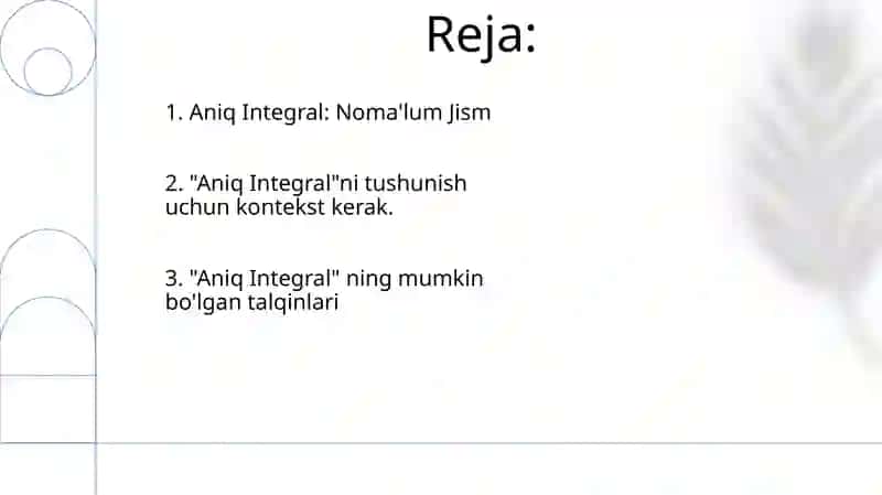 Aniq Integral 2