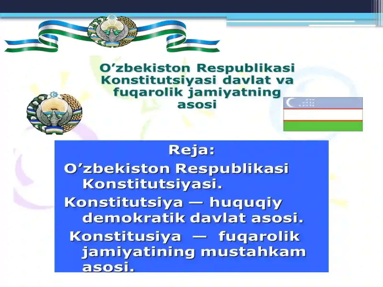 O’zbekiston Respublikasi Konstitusiyasi 2