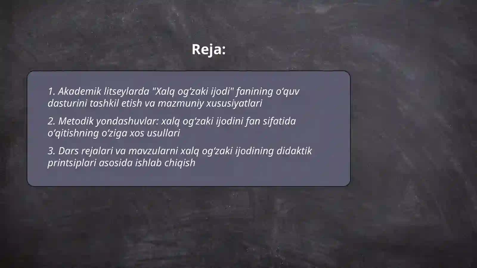Akademik litseylarda xalq ogʻzaki ijodi fanining oʻqitish metodlari 2