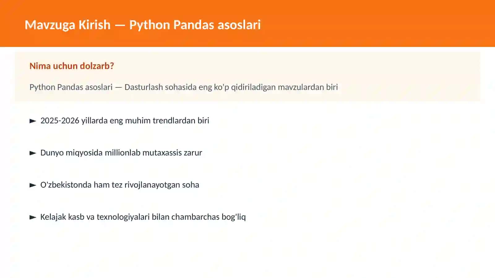 Python Pandas asoslari 2