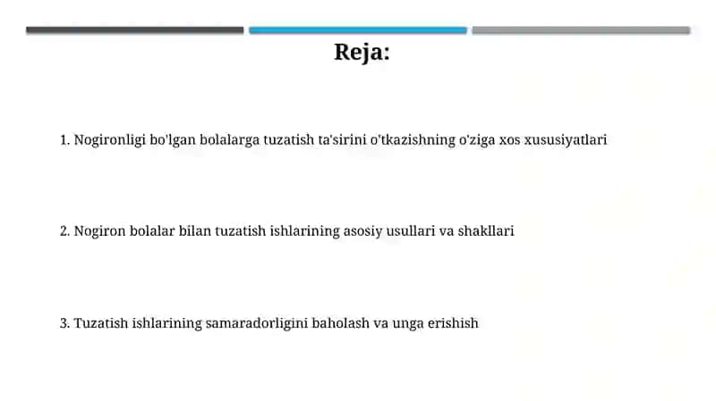 Kurishda nuqsoni bulgan bolalar bilan korreksion ishlar olib borish 2