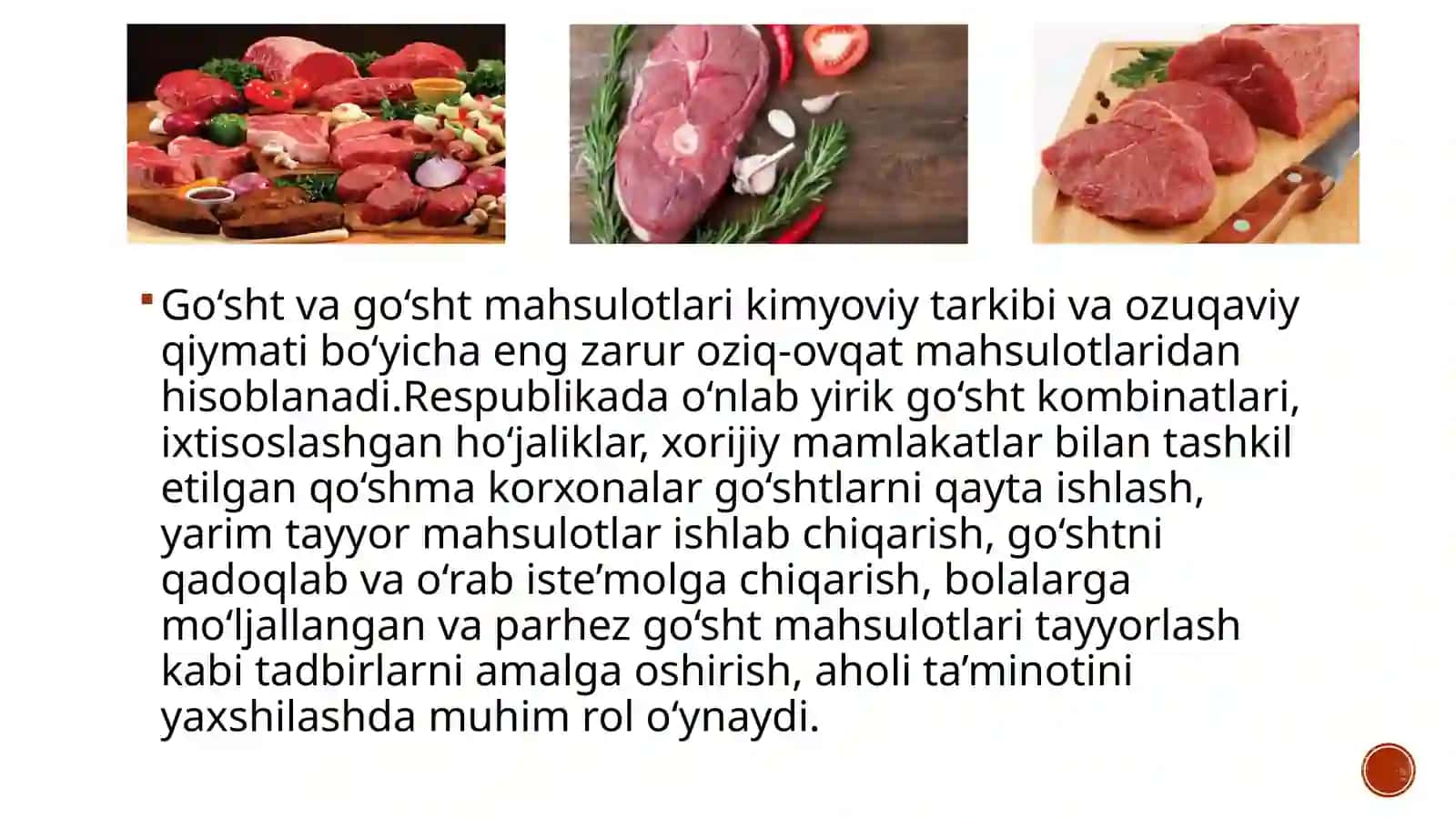 Goʻsht va goʻsht mahsulotlari tahlili 2