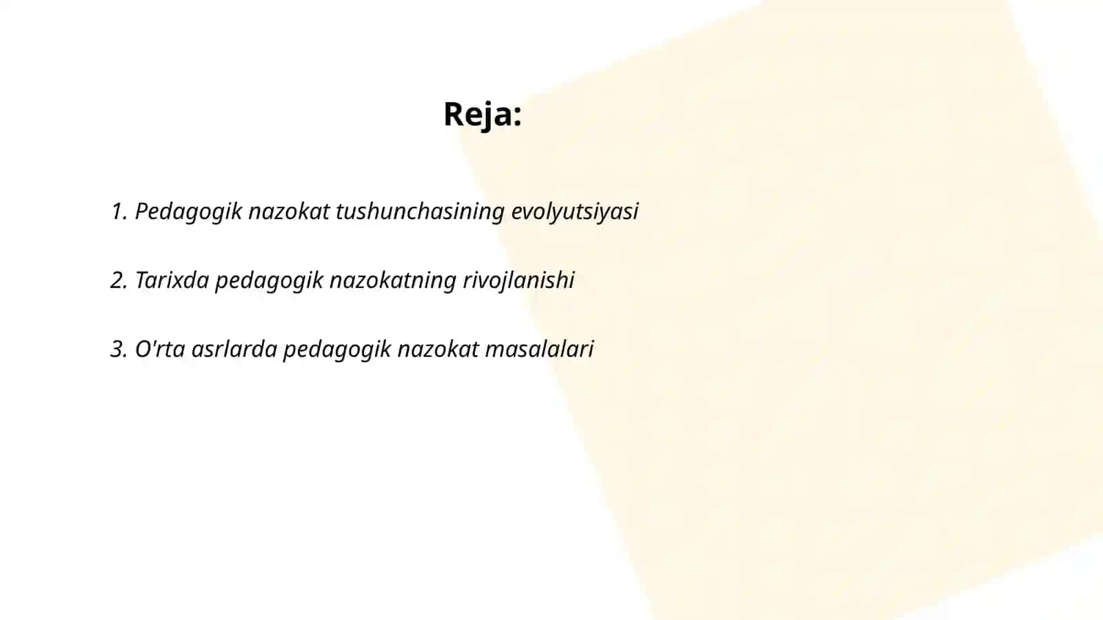 Pedagogik nazokat masalalarining tarixiy taraqqiyoti 2