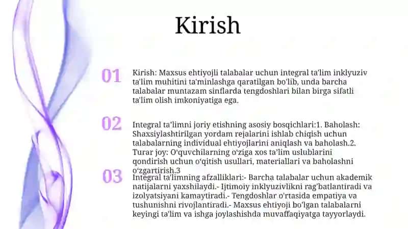 Integratsiyalashgan TaʼLimni Amalga Oshirishning Asosiy Bosqichlari 2