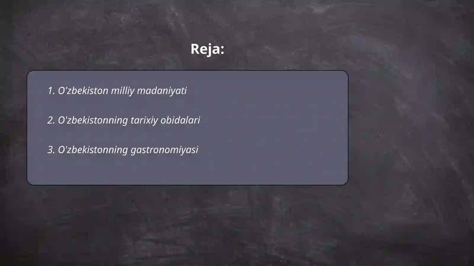 O'zbekiston milliy madaniyati 2