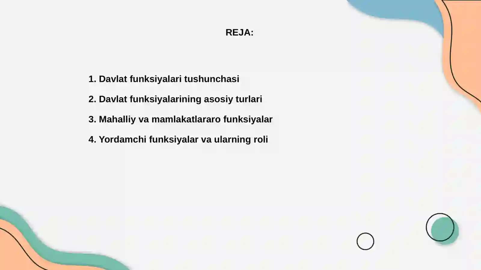 Davlat funksiyalari tushunchasi 2