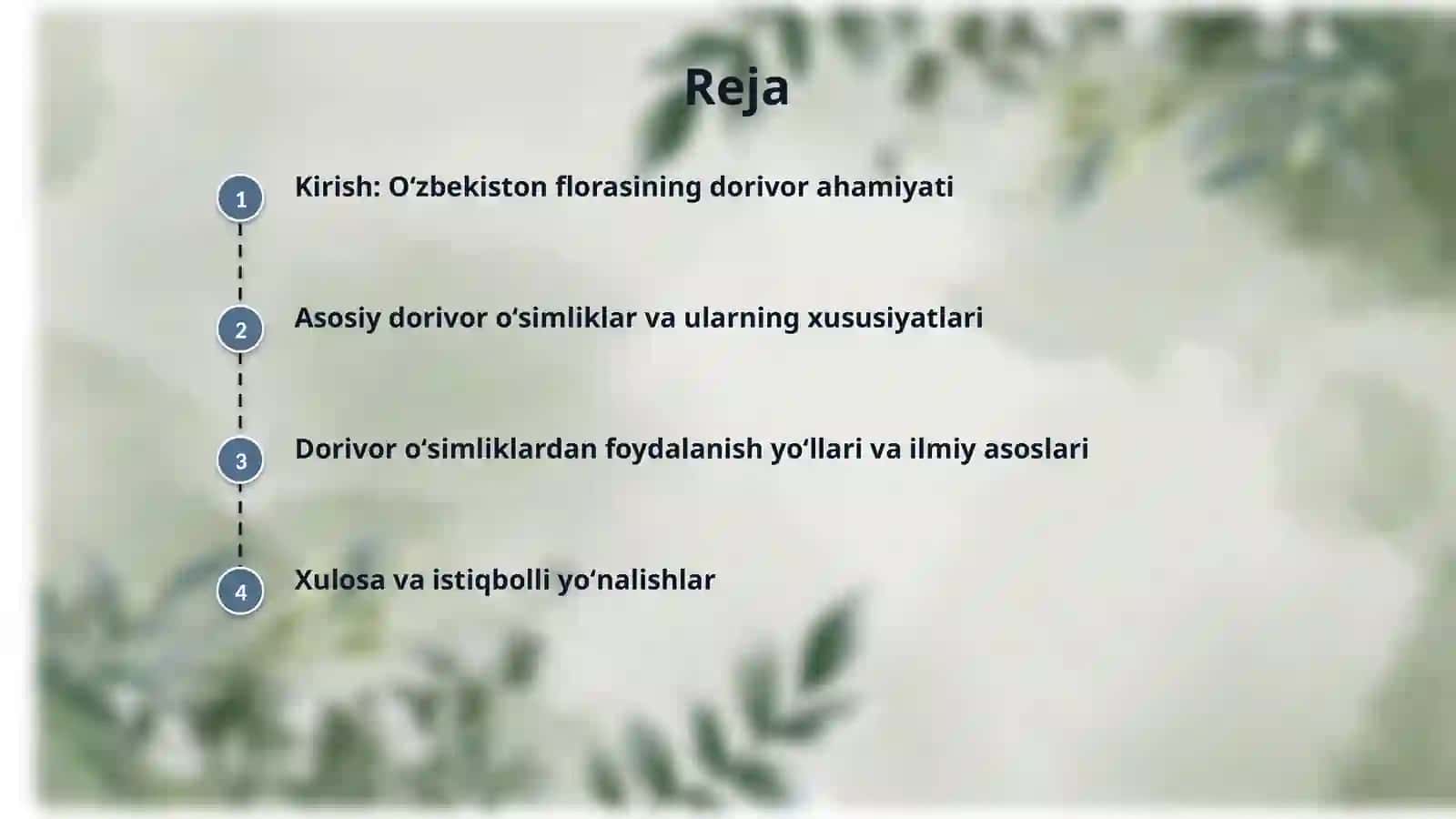 Oʻzbekistondagi tabiiy dorivor oʻsimliklar 2
