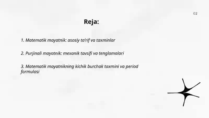 Matematik mayatnik 2