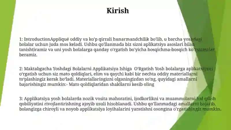 Maktabgacha Yoshdagi Bolalarni Applikatsiya Ishiga O’Rgatish 2