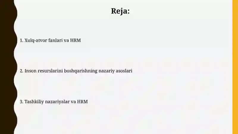 Inson resurslarini boshqarishning nazariy asoslari 2
