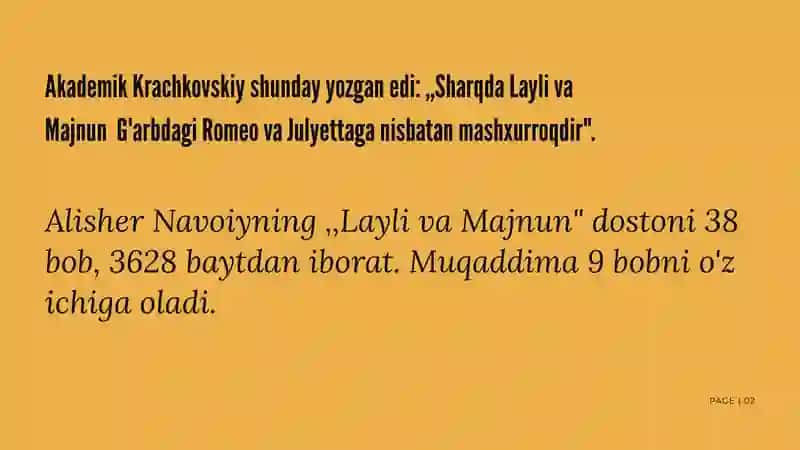 "Layli va Majnun" 2