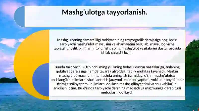 Bolalarni sayr gatayorlash 2