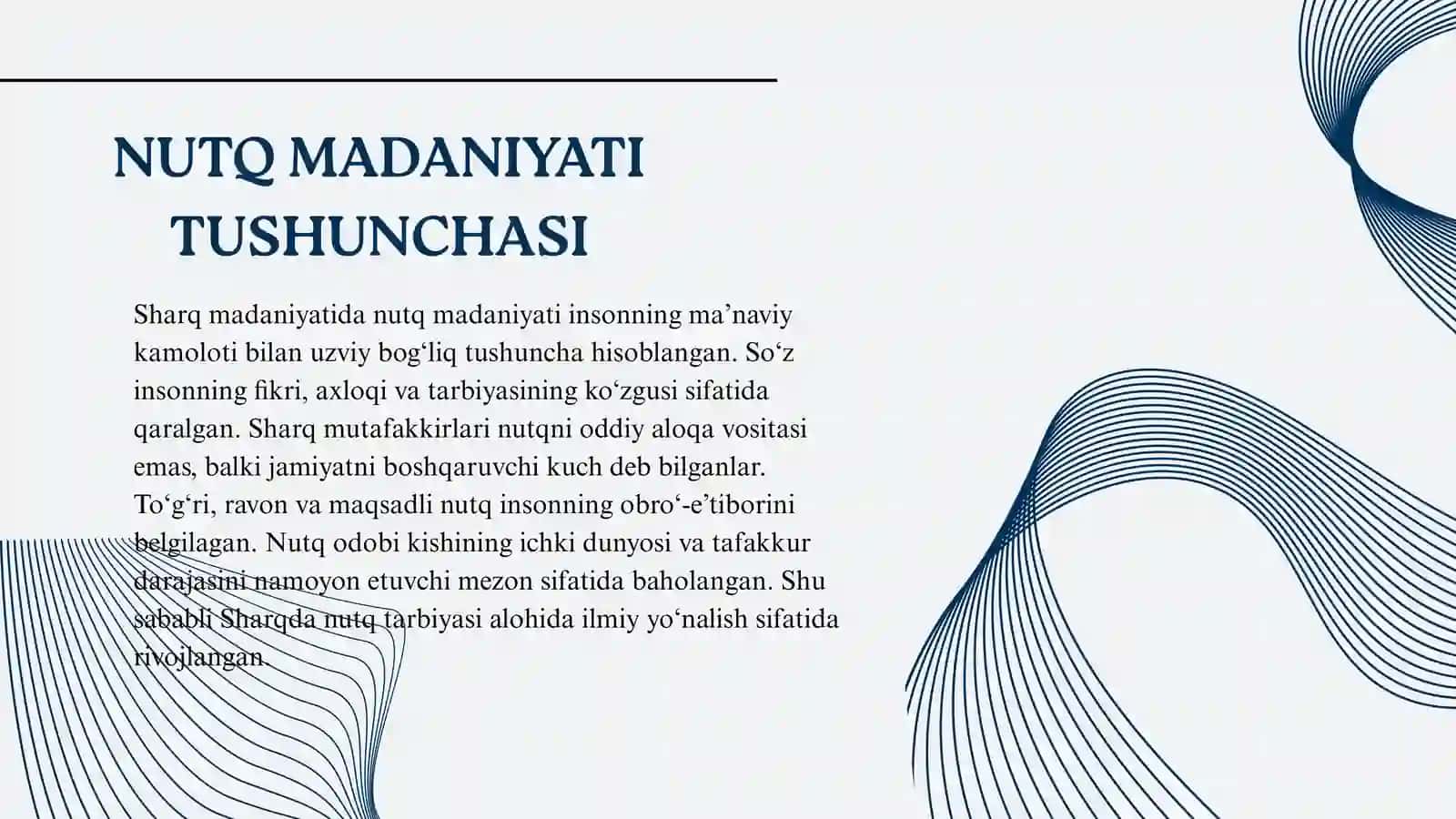 NUTQ MADANIYATI VA NOTIQLIK 2
