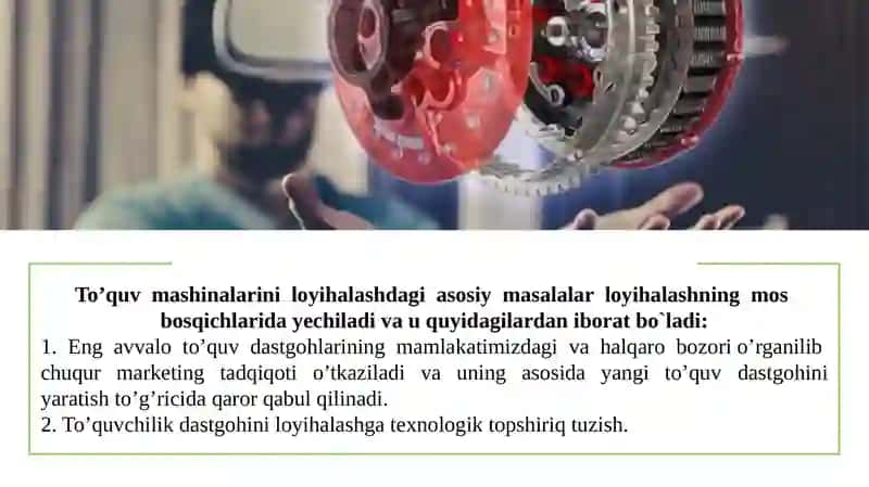 To’quvdastgohlarining mamlakatimizdagi va halqaro bozorlari o’rganilishi 2
