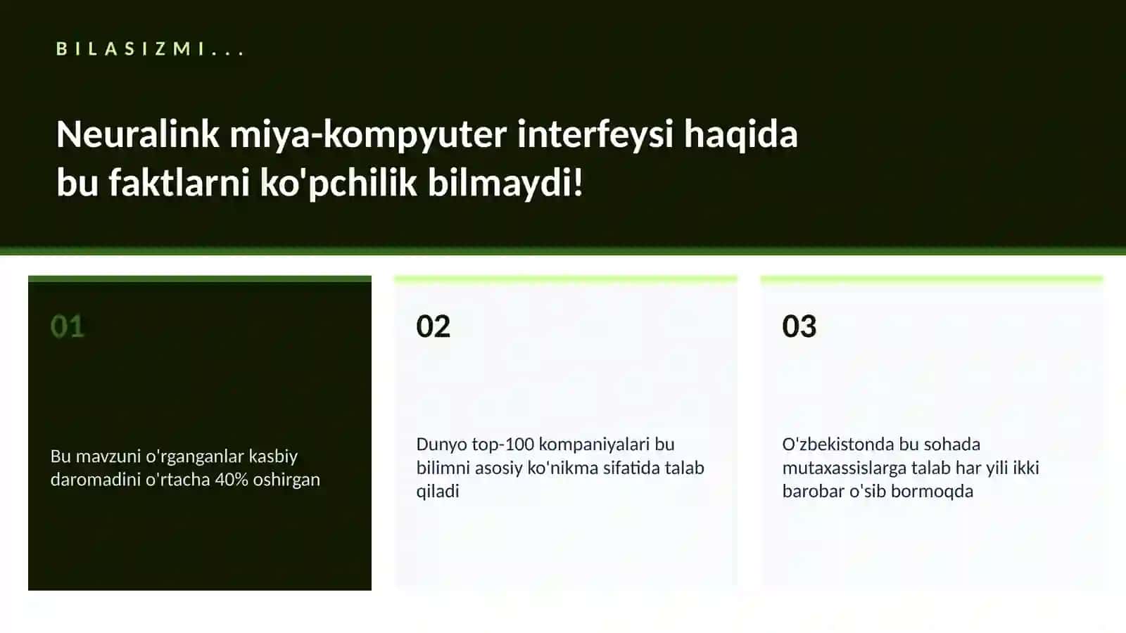 NEYROTEXNOLOGIYA VA MIYA 2