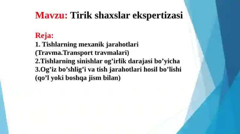 Tirik shaxslar ekspertizasi 2