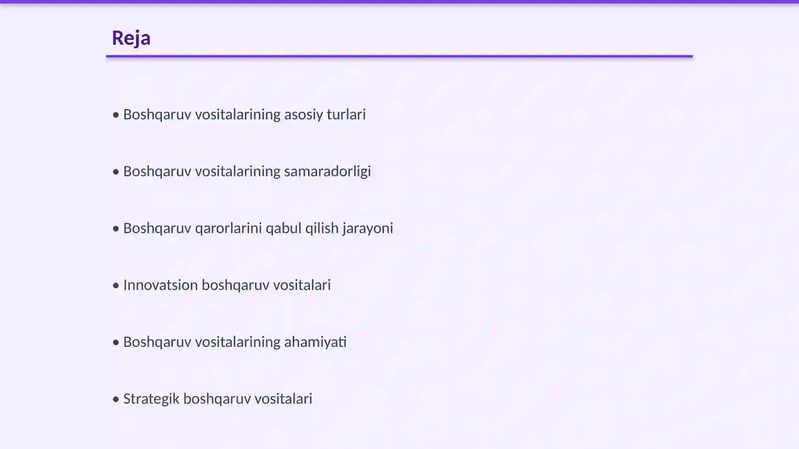 Boshqaruv vositalarining vazifasi 2