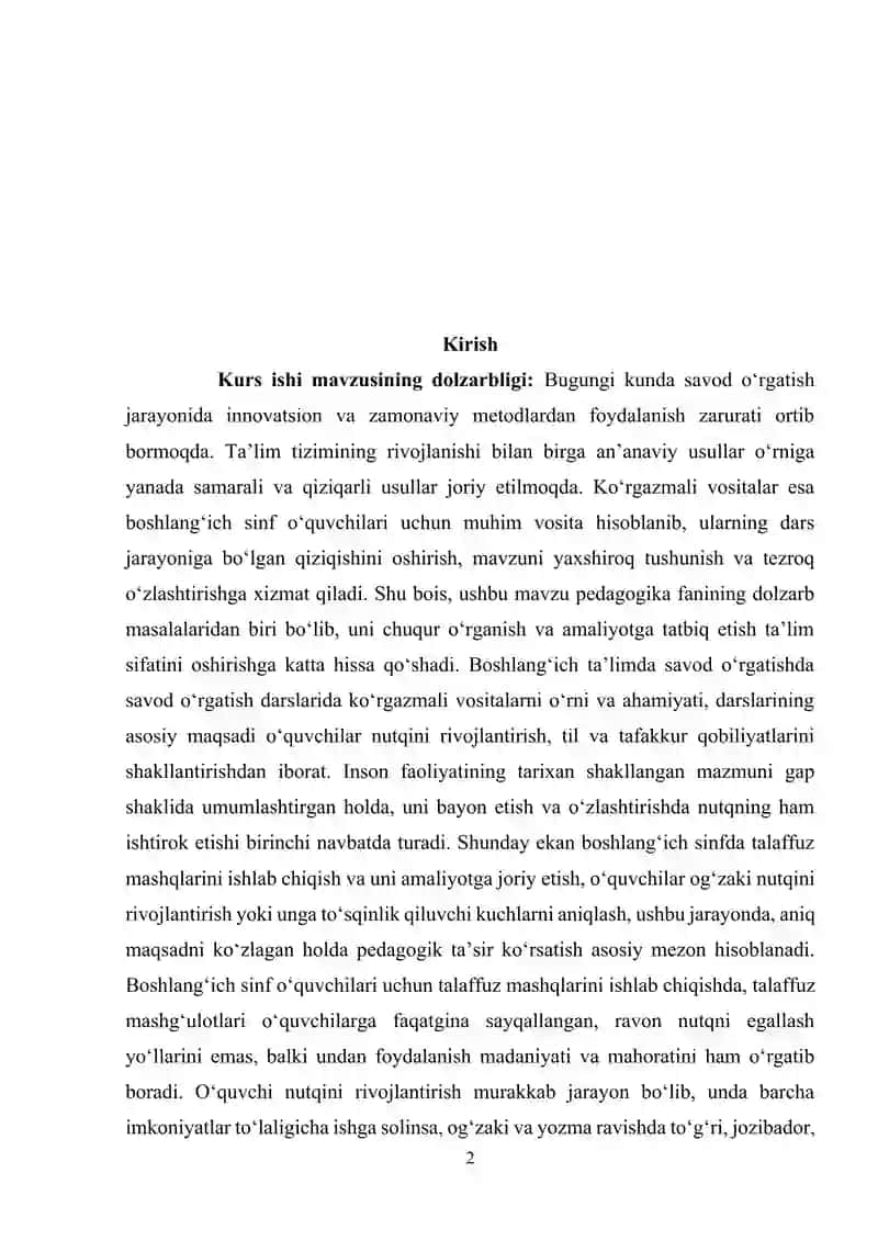Savod o‘rgatish darslarida ko‘rgazmali vositalardan foydalanish 2
