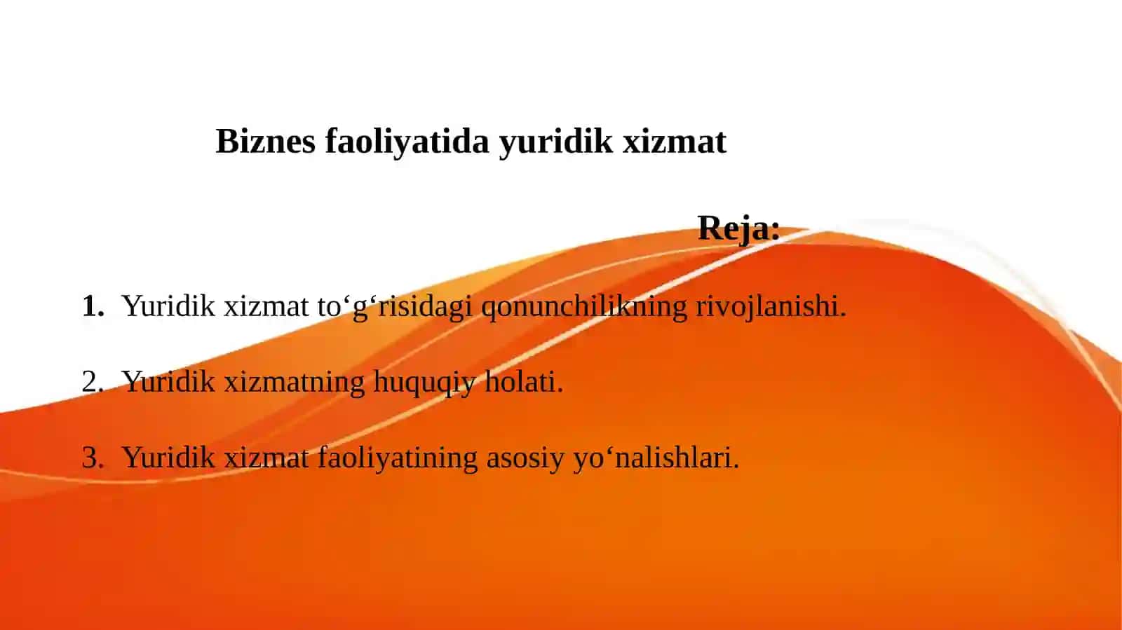 Biznes faoliyatida yuridik xizmat 2