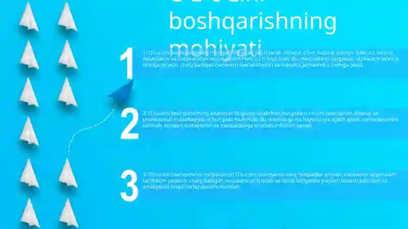O'z-o'zini boshqarish 2